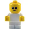 Bild von LEGO Baby Minifigur Weisser Koerper mit Gelben Haenden NEU! Menge 1x