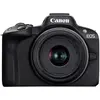 Bild von Canon EOS R50 Kit (EU) (18 - 45 mm, 24.20 Mpx, APS-C / DX), Kamera, Schwarz