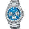 Bild von Casio, Armbanduhr, MTP-1375PD-2A2VEF Timeless, Silber, Blau, (Analoguhr, 43.80 mm)