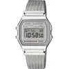 Bild von Armbanduhr, Casio, Vintage Digitaluhr A158WEM-7EF, verchromtes Harz, Silber, (33 mm)