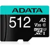 Bild von Adata Premier Pro Inkl. Adapter (512 GB, microSDHC, U3, UHS-I), Speicherkarte, Schwarz