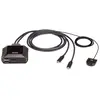 Bild von Aten Displayport 4k Usb-c Kvm-switch