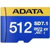 Bild von Adata Premier Extreme SD7.1 Express (512 GB, microSD Express, UHS-I, UHS-II), Speicherkarte, Blau, Gelb