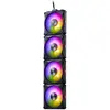 Bild von Adata Lüfter XPG HURRICANE MAG 120 (120mm ARGB PWM Fan 4er Pack)BK retail (120 mm, 4x), PC Lüfter, Schwarz, Mehrfarbig