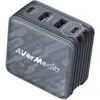 Bild von AVerMedia Ladedock, Core GO (GC313) Black, 100W GaN, HDMI (100 W, 4 Ports), USB Ladegerät, Schwarz