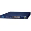 Bild von Planet 16-Port 1000T 802.3at PoE + 2-Port Gigabit SFP (16 Ports), Netzwerk Switch, Schwarz