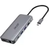 Bild von Acer 12-In-1 Type-C Adapter (USB-C, 7 Ports), Dockingstation + USB Hub, Silber
