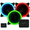 Bild von AeroCool Lüfter Rev RGB Pro (120 mm, 3x), PC Lüfter, Schwarz