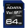 Bild von Adata Premier Pro - Flash-Speicherkarte - 64 GB (64 GB, SDXC, U3, UHS-I), Speicherkarte, Blau