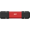 Bild von Silicon Power DS72 (500 GB, USB-A, USB-C), USB Stick, Schwarz, Rot