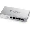 Bild von Zyxel GS1200-5HPV3 5-Port Gigabit PoE+ web/smart managed (5 Ports), Netzwerk Switch, Grau, Silber