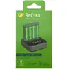 Bild von GP Batteries ReCyko B4D45 4-fach LCD 4Port Docking St. + 4x AA NiMh 2100mAh (4 Stk., AA, AAA, Ladegerät inkl. Akku), Akku Ladegerät
