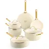 Bild von Greenpan Pannenset, Pfannenset + Topfset, Beige, Gold
