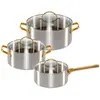 Bild von Greenpan Riserva Padova, Pfannenset + Topfset, Gold, Silber
