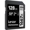 Bild von Lexar Professional 1667x (128 GB, SDXC, U3, UHS-II), Speicherkarte, Schwarz
