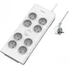 Bild von MCL, Steckdosenleiste, Multiplug Surge Protector 8socket 2m White (8x, 2 m)