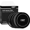 Bild von H&Y HD EVO ND Landschaft Filter-Set 72mm (72 mm, ND- / Graufilter), Objektivfilter, Schwarz