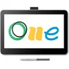 Bild von Wacom One 13 touch Stift-Display (13", 2540 lpi), Grafiktablett, Schwarz, Weiss