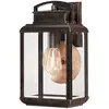 Bild von Elstead Lighting, Gartenbeleuchtung, Byron Aussen-Wandleuchte E27 37cm Kaiserliche Bronze IP44 (E27, IP44)