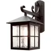 Bild von Elstead Lighting, Gartenbeleuchtung, Winchester Aussen-Wandleuchte E27 40cm Schwarz IP43 (E27, IP43)