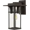 Bild von Elstead Lighting, Gartenbeleuchtung, Manhattan Aussen-Wandleuchte E27 38cm Ölgeriebene Bronze IP44 (E27, IP44)