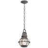 Bild von Elstead Lighting, Gartenbeleuchtung, Bridge Point Aussen-Hängeleuchte E27 Verwittertes Zink IP44 (E27, IP44)