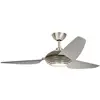 Bild von Elstead Lighting Voya leiser Deckenventilator mit LED Licht Ø152cm DC-Motor + Fernbedienung, Ventilator, Silber