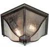Bild von Elstead Lighting, Gartenbeleuchtung, New England Aussen-Deckenleuchte E27 2-fach Verwitterte Bronze IP44 (E27, IP44)