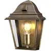 Bild von Elstead Lighting, Gartenbeleuchtung, St James Aussen-Wandleuchte E27 Gealtertes Messing IP44 (E27, IP44)