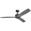 Bild von Elstead Lighting Ried leiser Deckenventilator Ø142cm + Fernbedienung, Ventilator, Grau