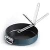 Bild von Joseph Joseph Space Bratpfanne klappbarer Griff D28cm, Pfanne + Kochtopf, Blau, Silber