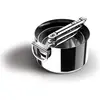Bild von Joseph Joseph 3er Set Space Steel Stielkasserolle, Pfannenset + Topfset, Silber
