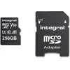 Bild von Integral INMSDX256G-100V30 256GB MICRO SD CARD MICROSDXC UHS-1 U3 CL10 V30 A1 UP TO 100MBS READ 45MBS WRITE (256 GB, microSDXC, U3, UHS-I), Speicherkarte, Schwarz