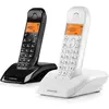 Bild von Motorola Dect Digital Wireless Phone S1202 Duo, Telefon, Schwarz, Weiss