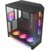 Bild von NZXT H6 RGB+ Compact Dual-Chamber ATX Case w/ RGB Fans & Controller - Noir (ATX), PC Gehäuse, Schwarz