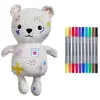 Bild von Eat Sleep Doodle Teddybär mit 10 quadratischen Markern