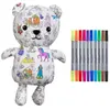 Bild von Eat Sleep Doodle Teddybär mit 10 Märchenmarkern (25 cm)