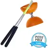 Bild von Eureka! Rubber Diabolo met Aluminium Stokken - Oranje