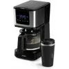 Bild von Domo CAFETIÈRE DO733K 1,25L 10 TASSES MUG 400ML COMMANDES TACTILES/ÉCRAN LED FILTRE PERMANENT, Filterkaffeemaschine, Schwarz