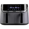 Bild von Domo Dvojitá horkovzdu ná fritéza 4+4 l - digitální - DO552FR, Fritteuse, Schwarz, Silber