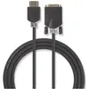 Bild von Nedis HDMI  -Kabel - HDMI  Stecker - DVI-D 24+1-Pin Stecker - Vergoldet - 2 m - Gerade - PVC - Ant (2 m), Videokabel, Schwarz, Grau