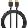 Bild von Nedis Premium High Speed 2 m HDMI Kabel mit Ethernet, 4K, 3D unterst&uumltzt: 1080p und h&oumlher, 3D, 4K (2 m), Videokabel, Grau