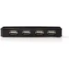 Bild von Nedis USB-Hub - 7X USB-Port - USB 2.0 - Stromversorgung über USB - Schwarz (USB-A, 7 Ports), Dockingstation + USB Hub, Schwarz