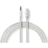 Bild von Nedis Nylon Gold Apple Lightning 8-pin Auf Stecker Adapterkabel Beschichtet 3.5 Mm 1 M