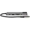 Bild von Nedis CCBW64775AT02 USB-Adapter USB 3.2 Gen 1 USB-C  Buchse HDMI  Ausgang / RJ45 Buchse / SD / 2X U (USB-C, 10 Ports), Dockingstation + USB Hub, Grau, Schwarz