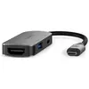 Bild von Nedis CCGB64230GY01 (USB-C, 3 Ports), Dockingstation + USB Hub, Grau