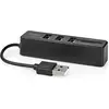 Bild von Nedis USB-Hub 1x USB-A 3x USB A Buchse 5-Port port(s) USB 2.0 Stromversorgung über USB S (USB-A, 5 Ports), Dockingstation + USB Hub, Schwarz