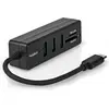 Bild von Nedis USB-Hub 1x USB-C  3x USB A Buchse 5-Port port(s) USB 3.2 Gen 1 Stromversorgung über (USB-C, 5 Ports), Dockingstation + USB Hub, Schwarz