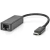 Bild von Nedis USB-Netzwerkadapter USB 3.2 Gen 1 2.5 Gbps USB-C  Stecker RJ45 Buchse 0.20 m Rund (USB-C, USB-C 3.2 Gen 1, RJ45 (1x)), Netzwerkadapter, Schwarz