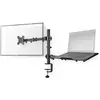 Bild von Nedis Schreibtisch Monitorhalterung Notebook 1 Bildschirm(e) 15 - 32 " 75x75 / 100x100 Int (Tisch, 32", 8 kg), Monitor Halterung, Schwarz